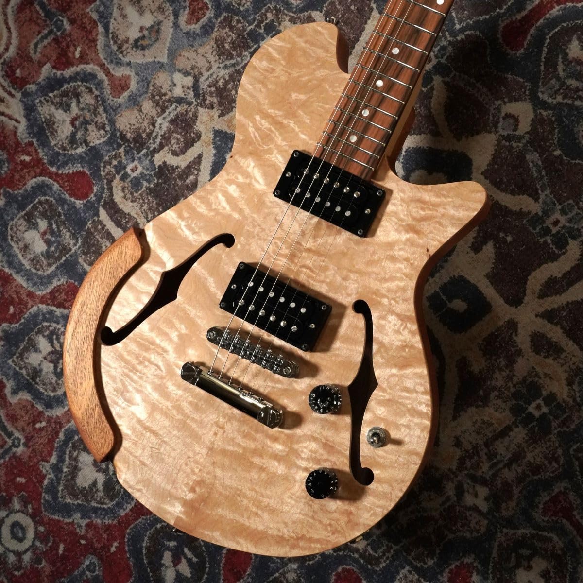 Amazon | dragonfly Maroon Custom 650 Chamber/Maple セミアコ