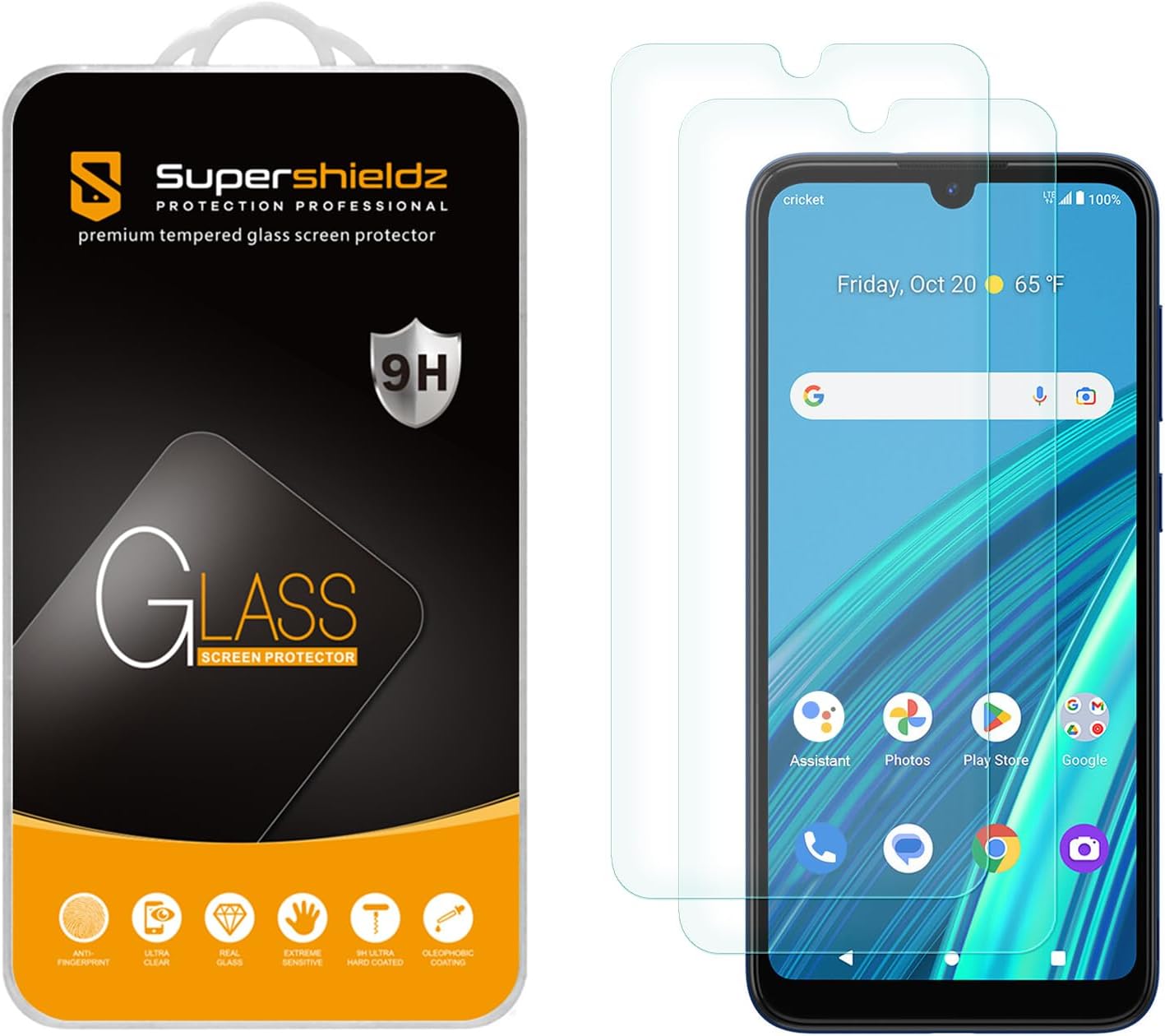 Supershieldz (2 Pack) Designed for Cricket Debut S2 / AT&T