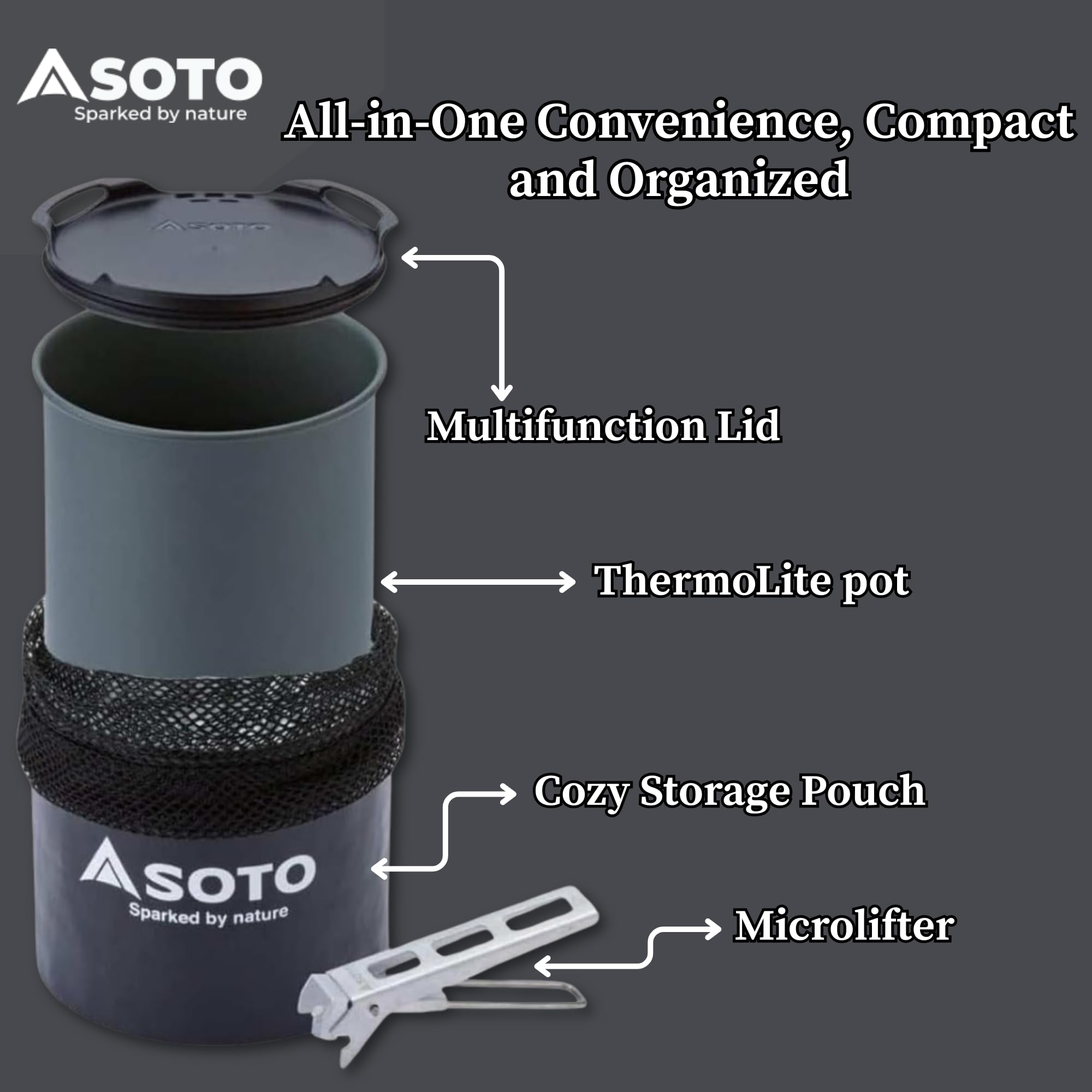 Amazon.com : SOTO ThermoLite Cook Set – Lightweight Camping