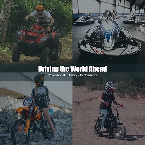 Miniatura 6 de DYCTAHO Cadena de motocicleta Gold 420 de 132 eslabones estándar con disyuntor de cadena libre, 5 eslabones maestros de conexión para 100 cc 110 cc