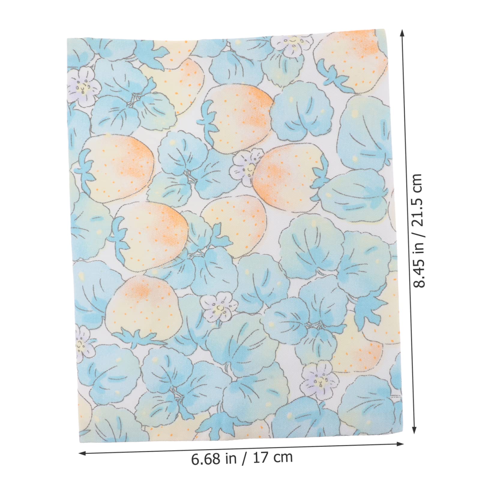 MAGICLULU 4pezzi Copertina Riutilizzabilper Libri Stoffa Decorativa Protettore Antistrappo Per Quaderni e Libri Scolastici Design Blu Fragole Accessorio Per Studio e Collezione