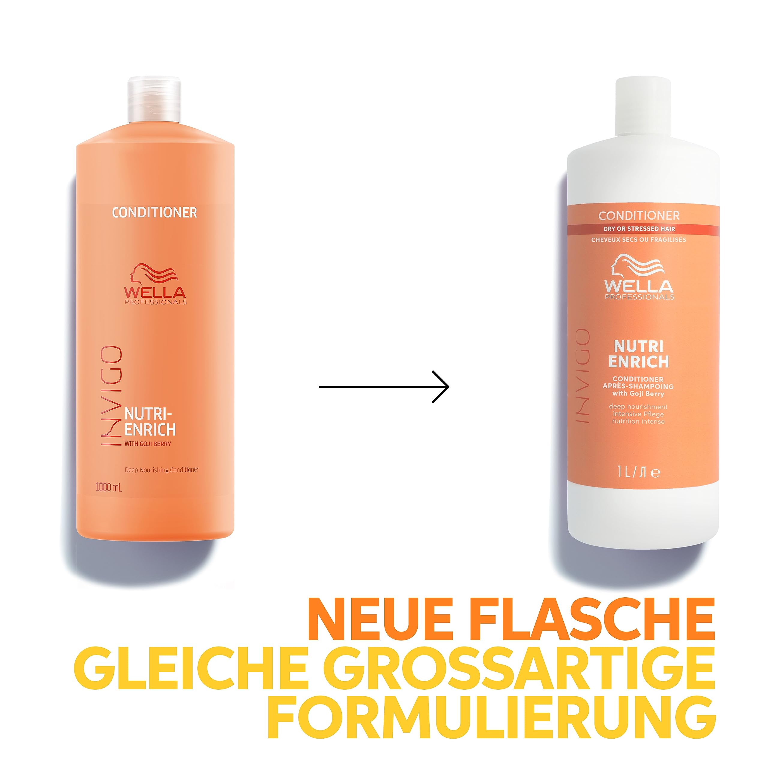 Wella Professionals Invigo Nutri Enrich Deep Nourishing Conditioner – feuchtigkeitsspendende Haarspülung mit Vitamin E und Panthenol – Haarpflege für kaputtes Haar – bekämpft Frizz – 1 L