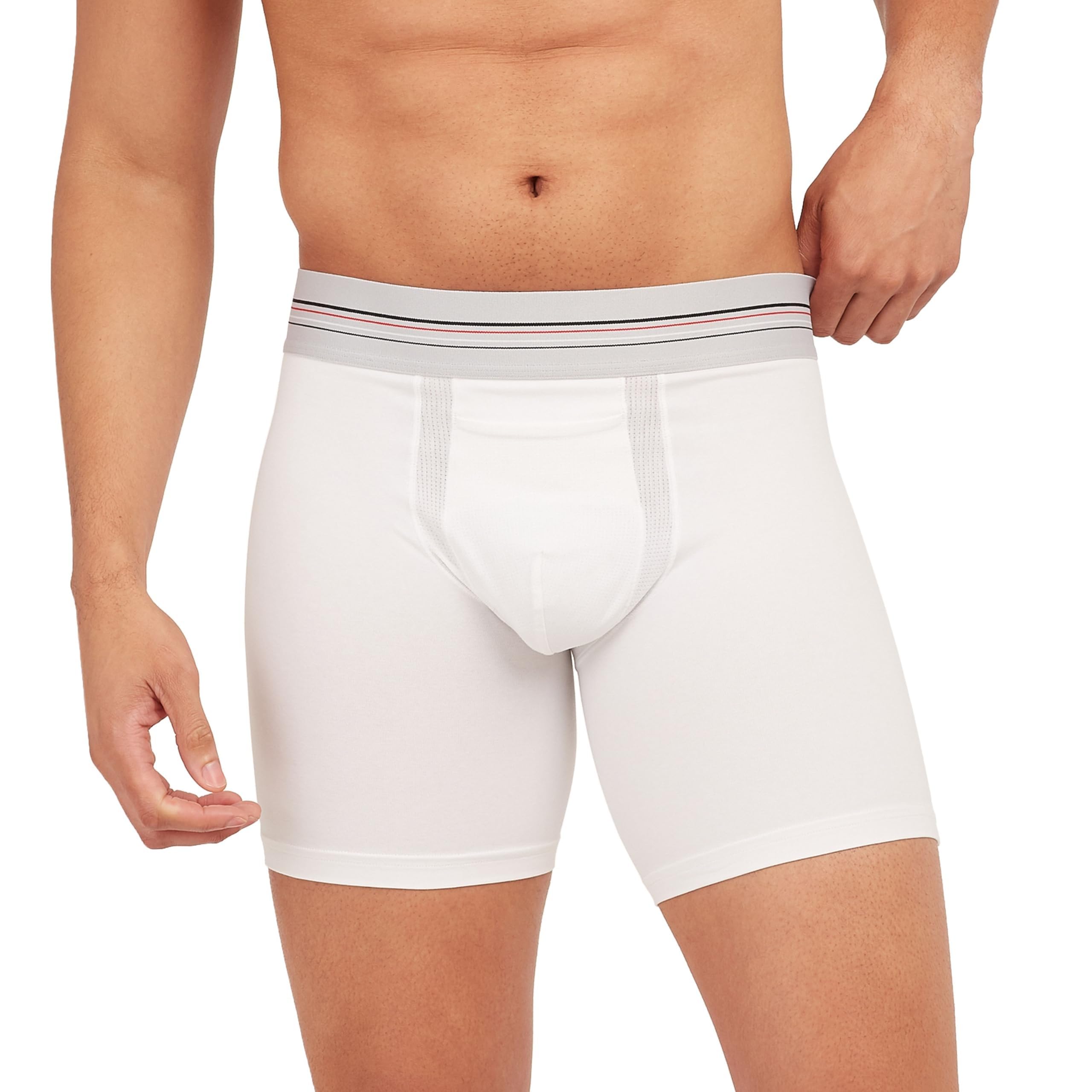 SPANX Men’s Sculpt Cotton Boxer Brief - Men’s Cotton Underwear - Flattering Everyday Support - Breathable & Moisture Wicking