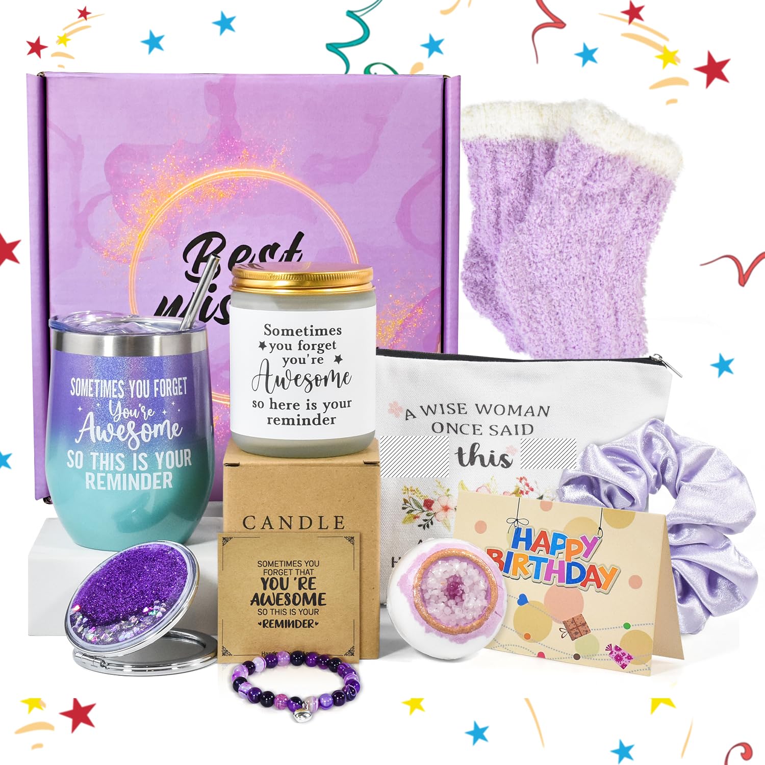 Cadeaux pour femme et kit de détente pour illuminer la routine de votre meilleure amie ou sœur