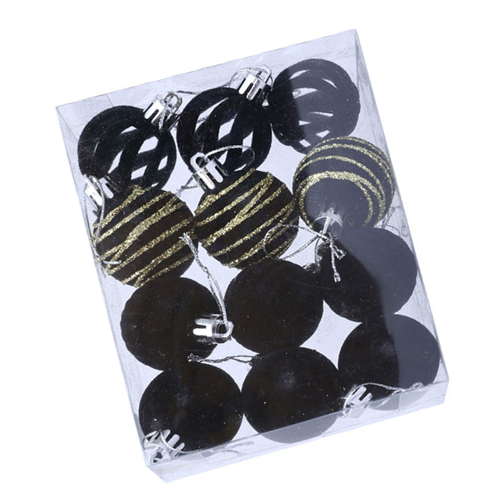 12Pcs Christmas Ball Ornament Shatterproof Christmas Baubles Hanging Decorations for Tree Wreath Mantels Embellishments Tree Decorations