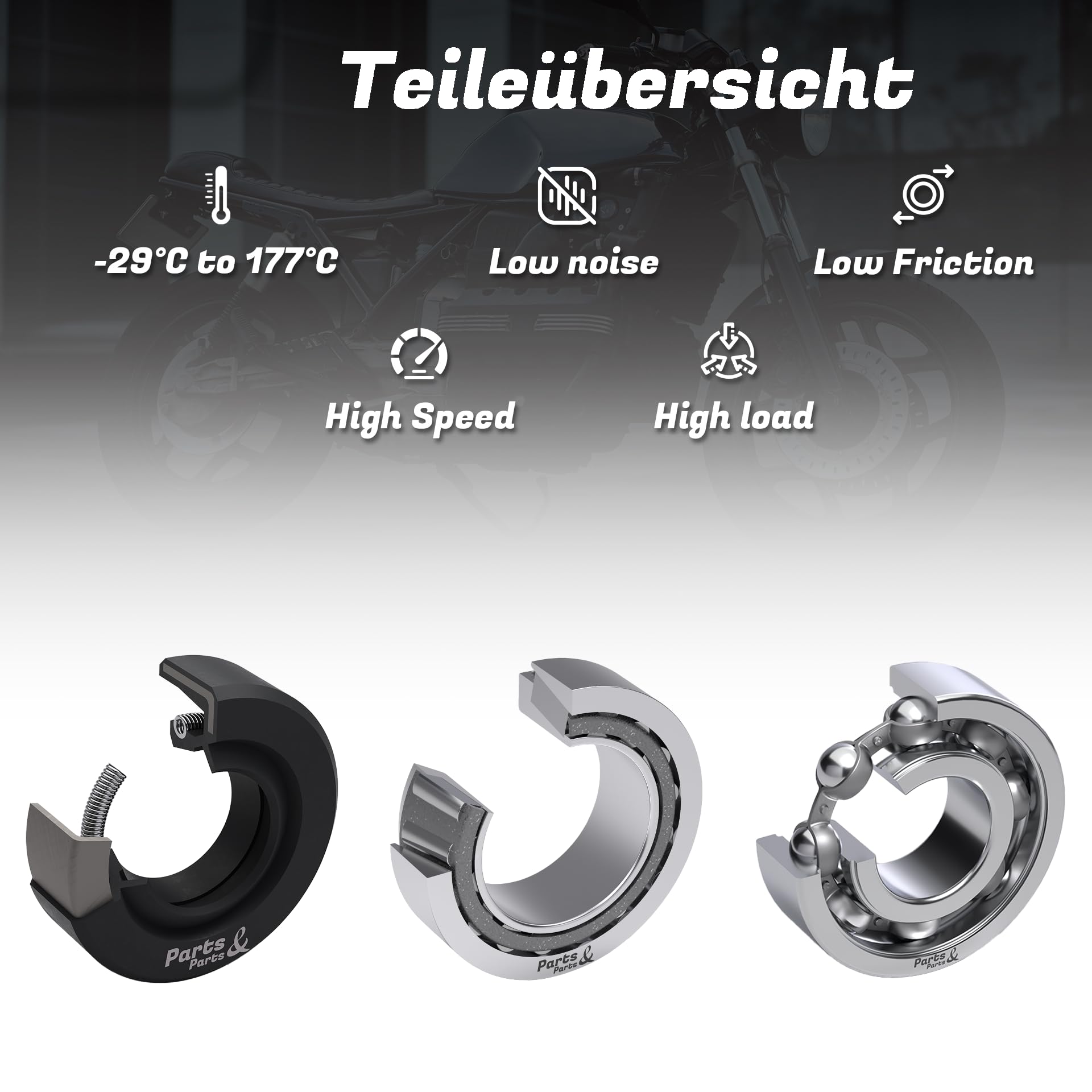 Kit differenziale per ingranaggi a sfera compatibile con BMW K 100K 1100K 1200K 75