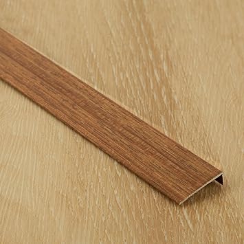 3 Pack 35" Stair Nose Edging Wood Grain, Waterproof Non-Slip Staircase/Floor Nosing Cover/Hardwood Laminate Tile Flooring Step Edge Trim/Transition Strips for Exterior Treads, L ShapeBeige
