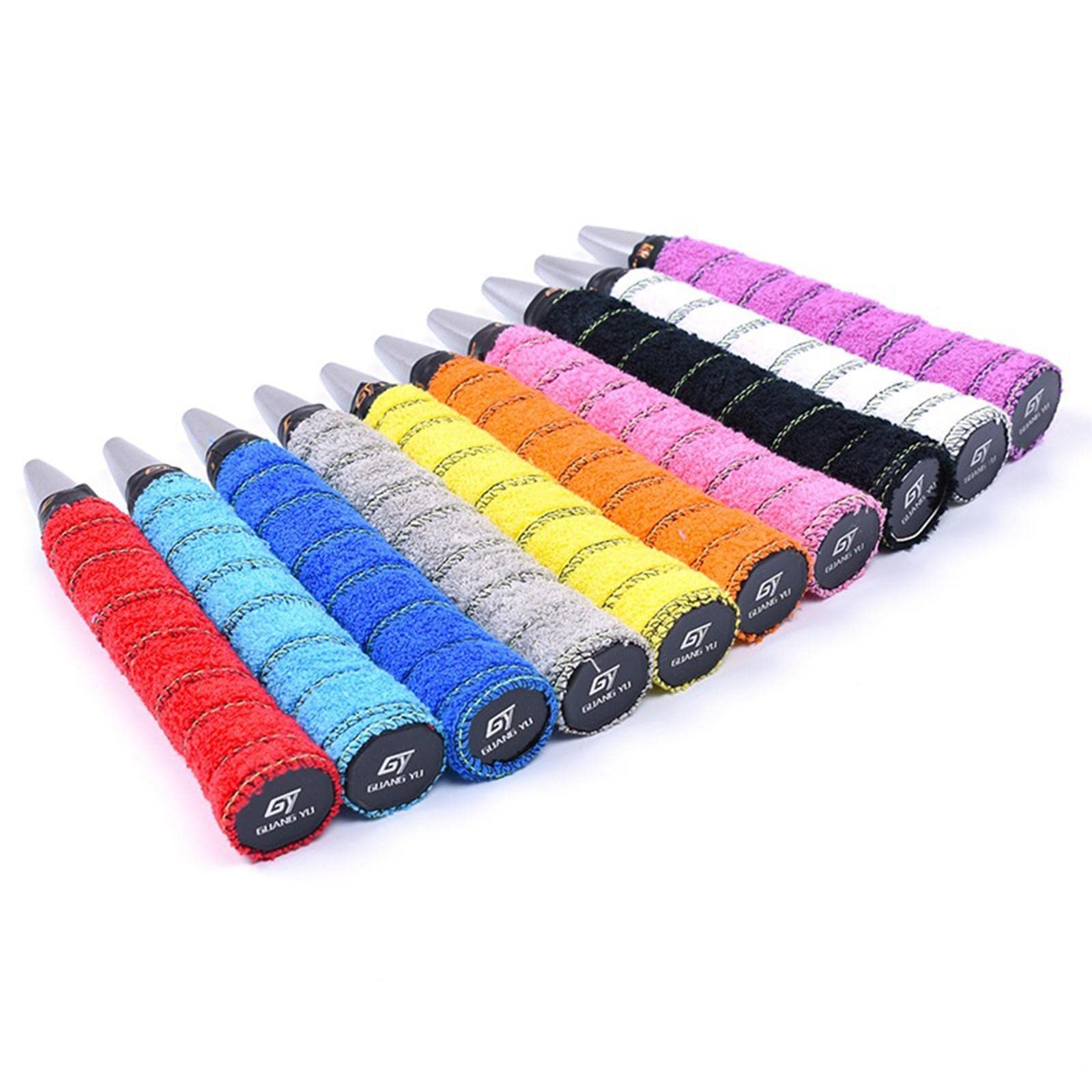 Cotton Towel Tennis Badminton Racket Grip Wrap Tape Overgrip Non Slip Black-image-11