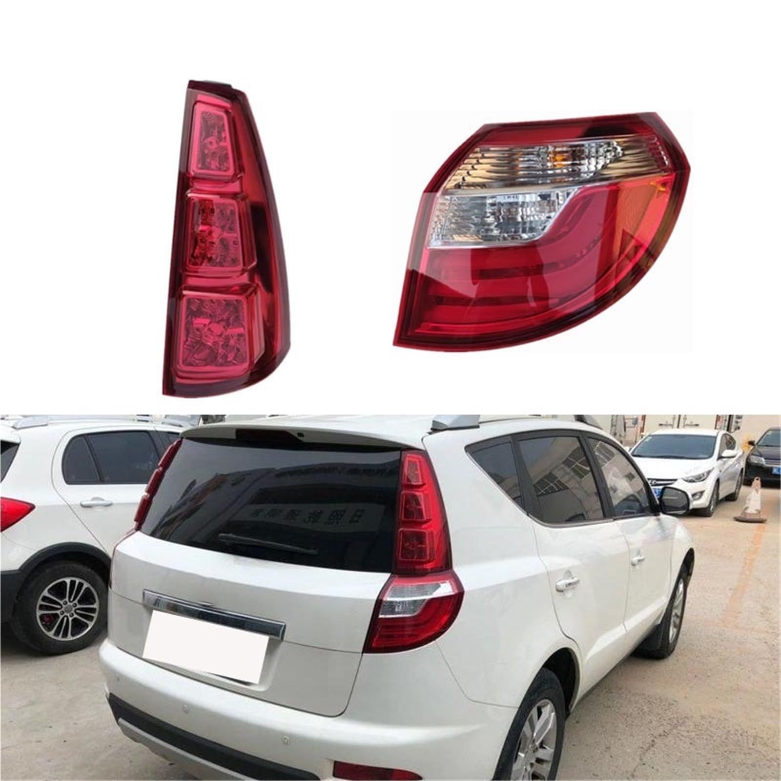 Halogen światła Lampa tylna zespolona Dla Geely GLEAGLE 2014-2015 Zestaw tylnych świateł samochodowych Lampa tylna Lampa tylna Lampa stopu Kolumna(Blue)