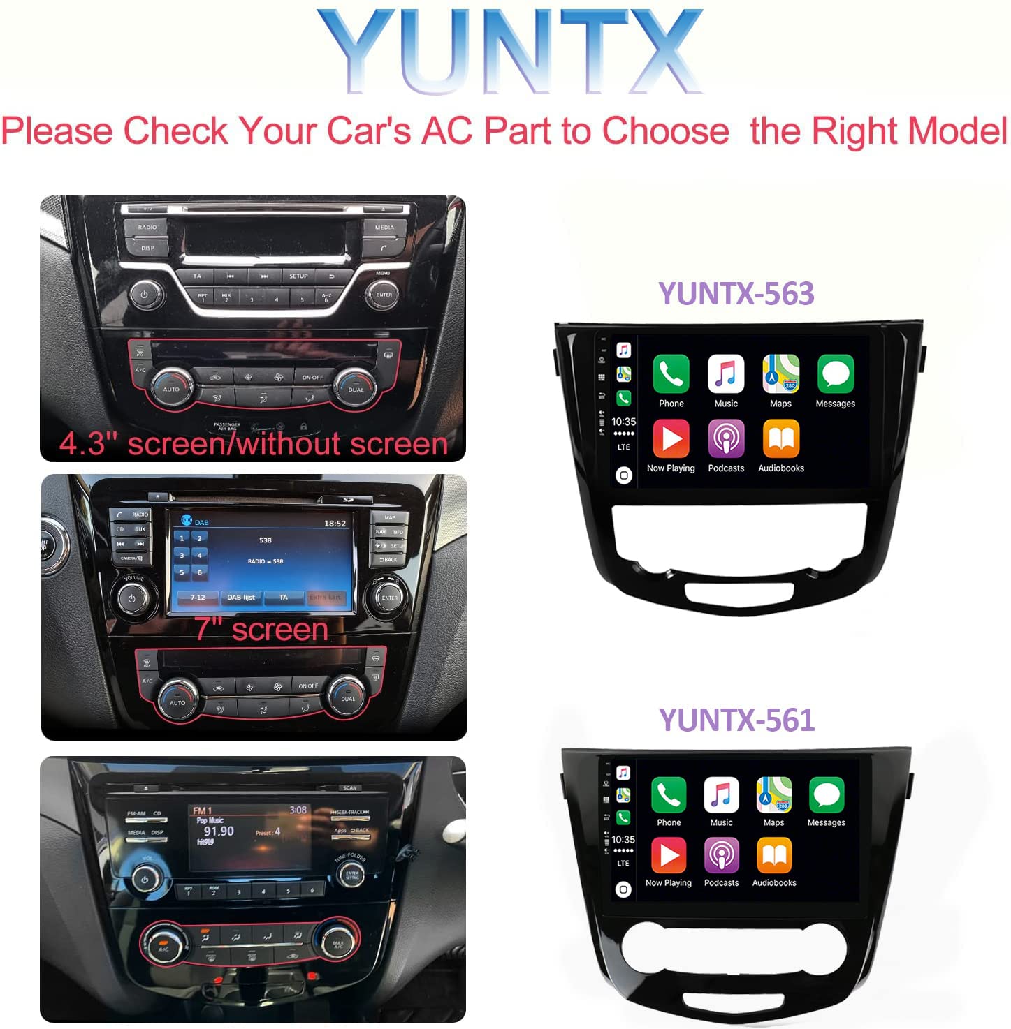 Android 16 [6GB+128GB] 2 DIN Autoradio para Nissan X-Trail Qashqai j11 Rouge 2014-2018-[Integrado CarPlay/Android Auto/DSP/GPS]-IPS 2.5D 9”Touch Screen-Cámara+Mic-Dab/Bluetooth 5.0/360 Cámara