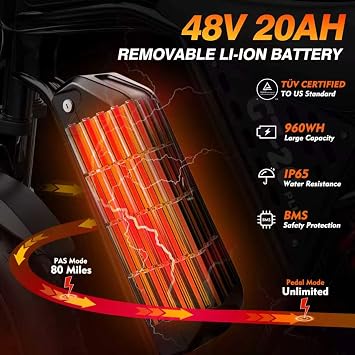 6000W/2500W/2000W Electric Bike for Adults & Teens, Fast eBike with 65V 35AH/52V 25Ah/48V 20Ah/15Ah Long Range Battery, Full Suspension, All Terrain Fat Tire E Bike for 5'2-6'8 All Level Rider