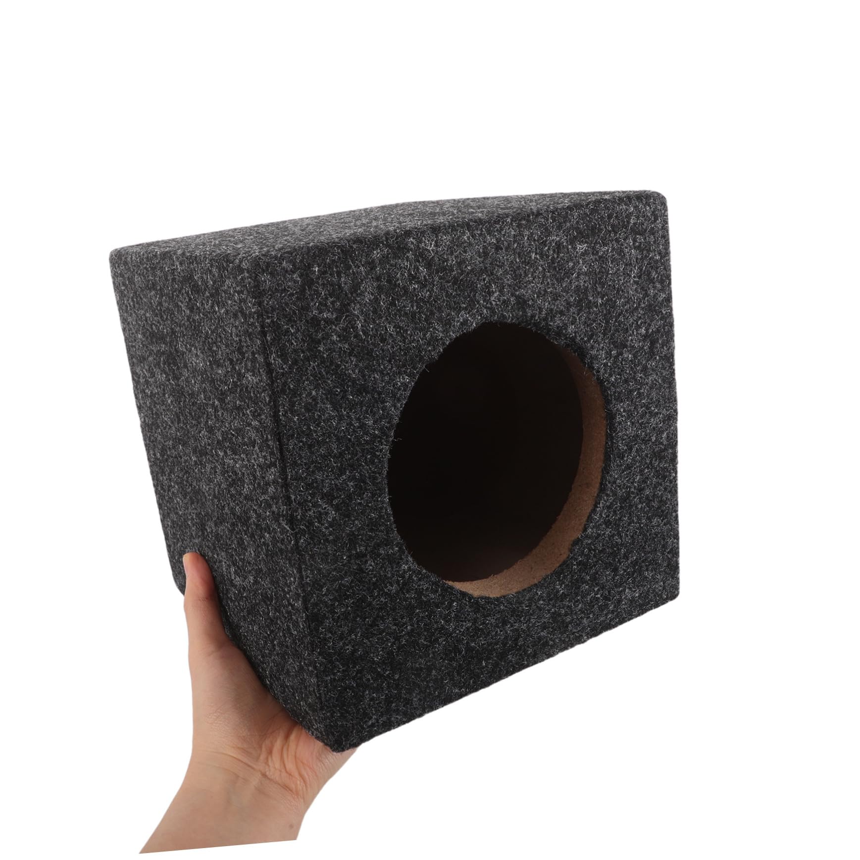 GANAZONO Caja de Subwoofer Cuadrada de Madera para Automóvil Diseño Pequeño y Fácil de Usar, Mejora el Rendimiento de Audio en Vehículo y Hogar