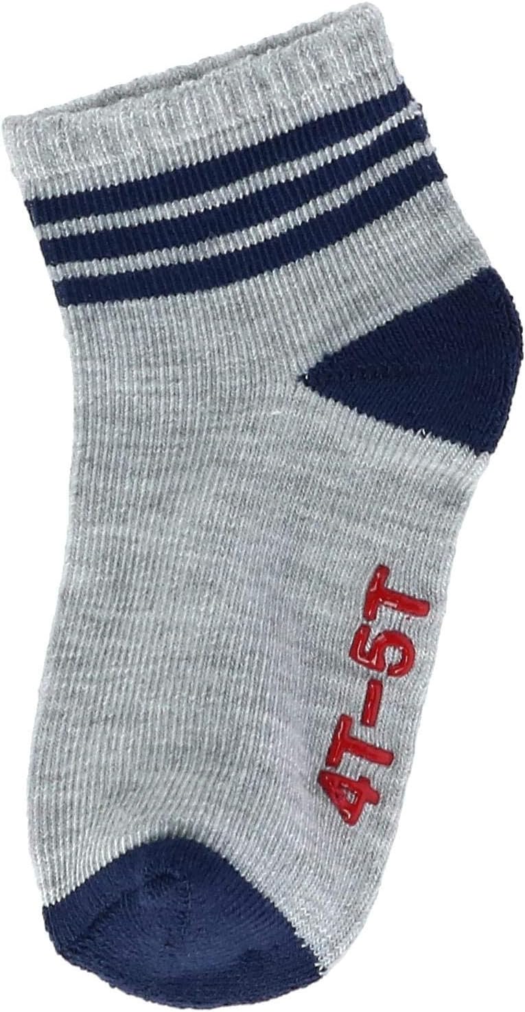 Hanes Boys' Toddler 6-Pack Non Skid EZ Sort Crew Socks