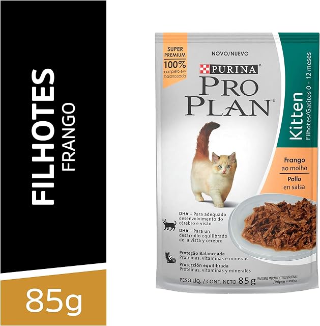 Ração Úmida Proplan para Gatos Kitten Sachê sabor Frango - 85g