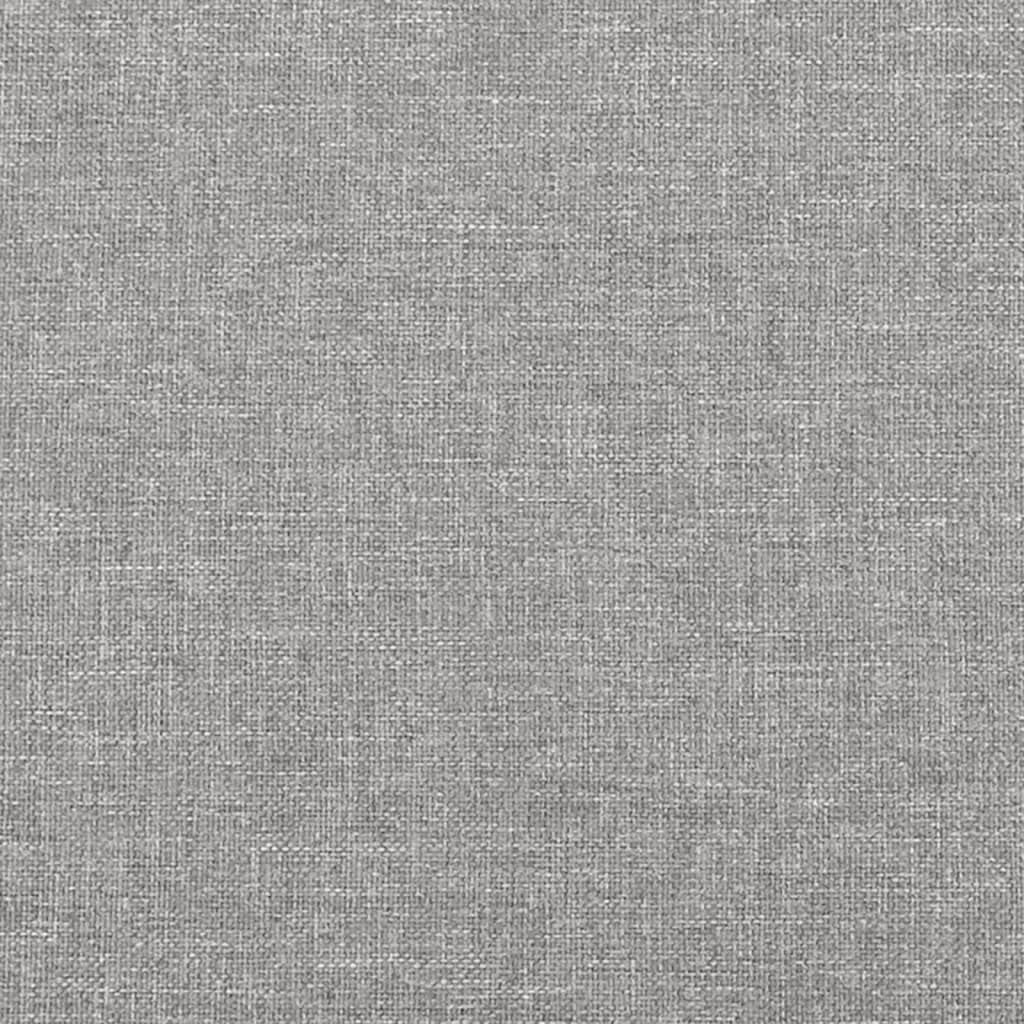 vidaXL Giroletto Senza Materasso Grigio Chiaro 120x200 cm Tessuto