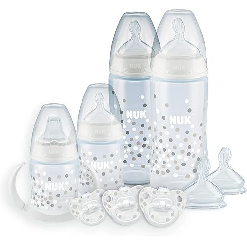 NUK Smooth Flow Anti-Colic Bottle Newborn Gift Set, 0+ Months