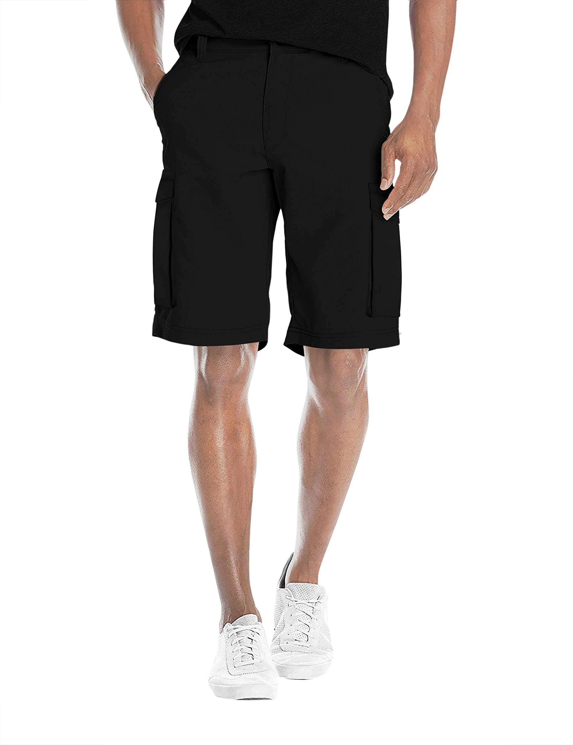 Mens Casual Summer Flat Front Essential Stretch Shorts/Cargo Shorts with Pockets
