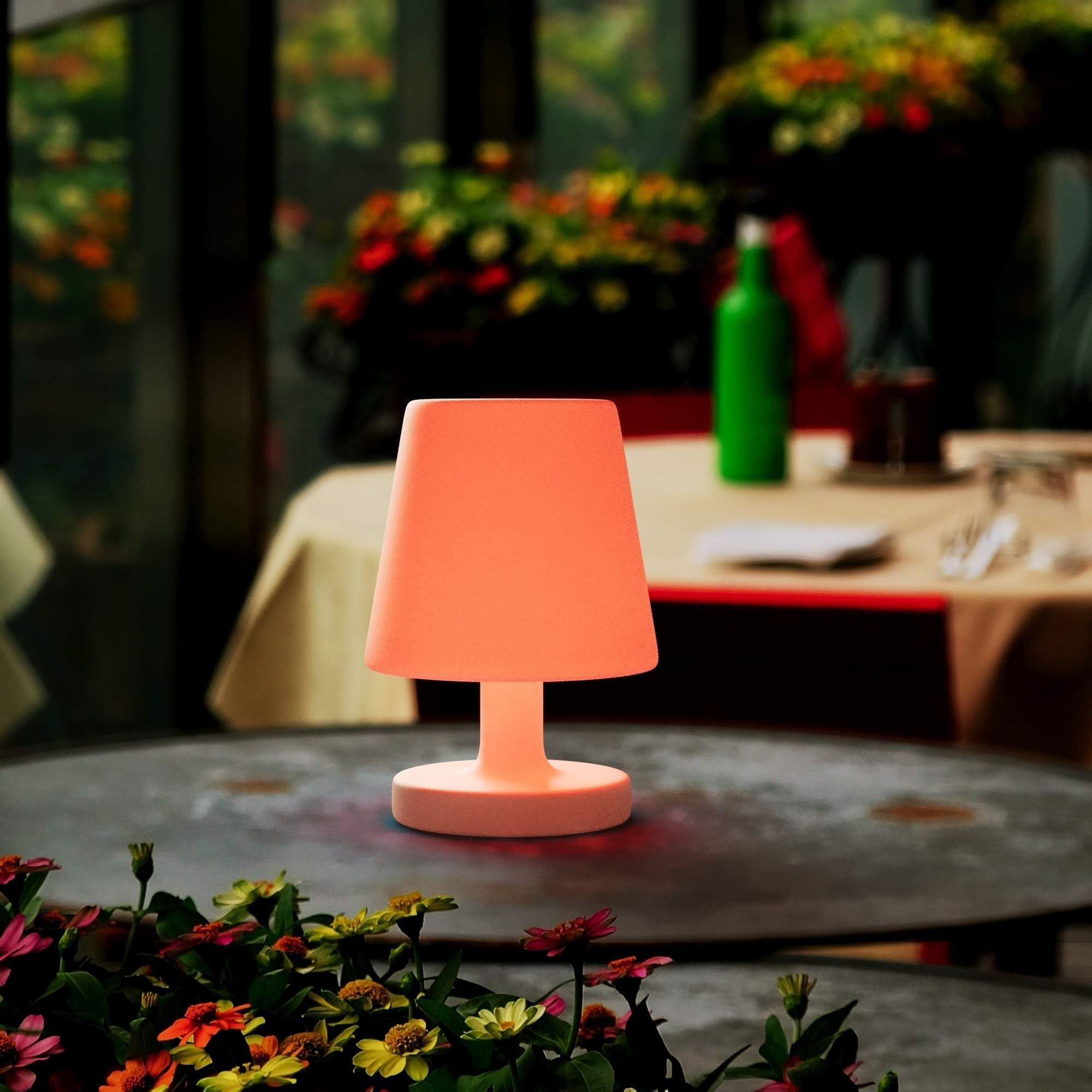 Lampe LED décorative rechargeable RGBW 6 W sans fil avec télécommande 16 couleurs étanche IP65 pour jardin terrasse