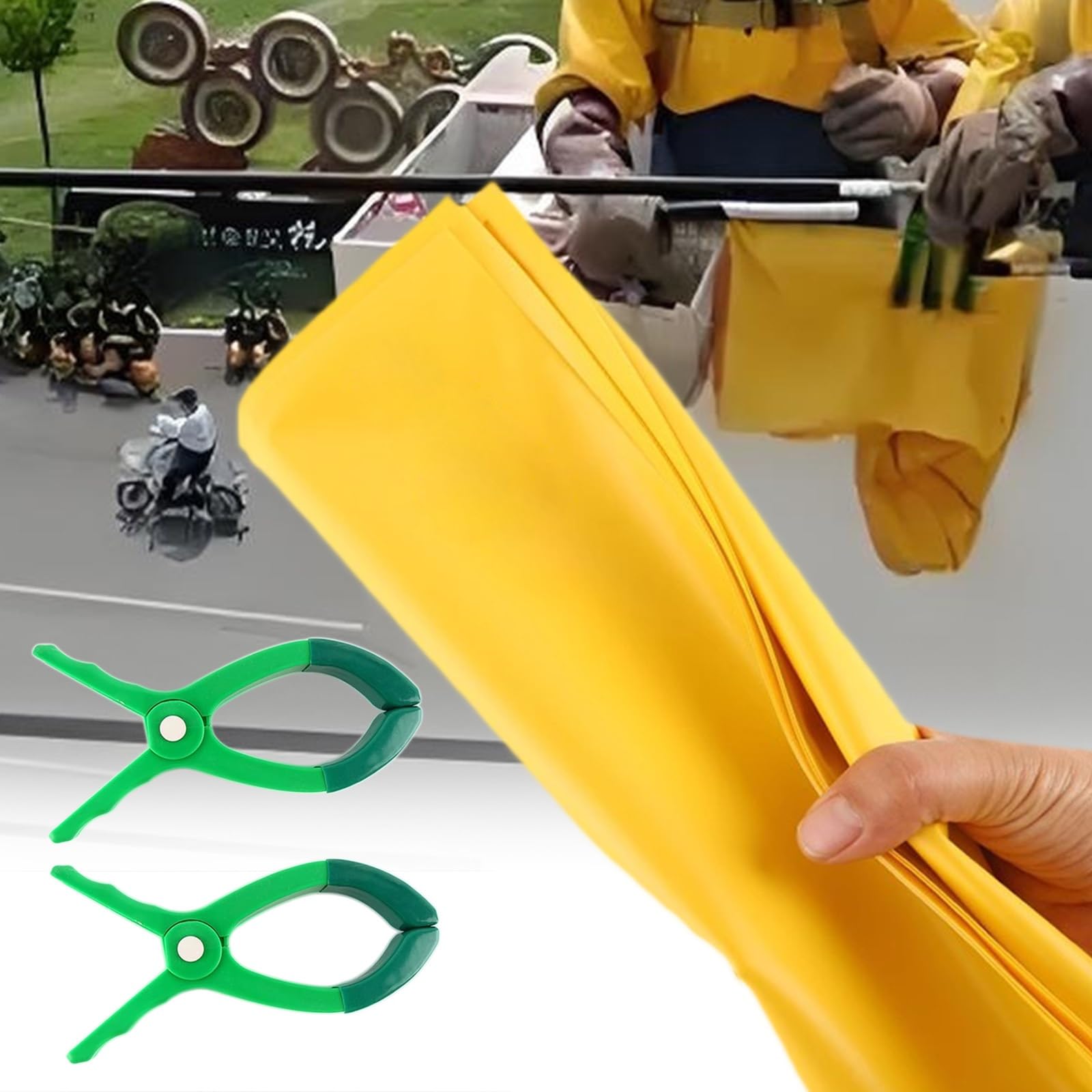 Tapis isolant électrique en résine EVA souple avec ouverture de 14cm et clips