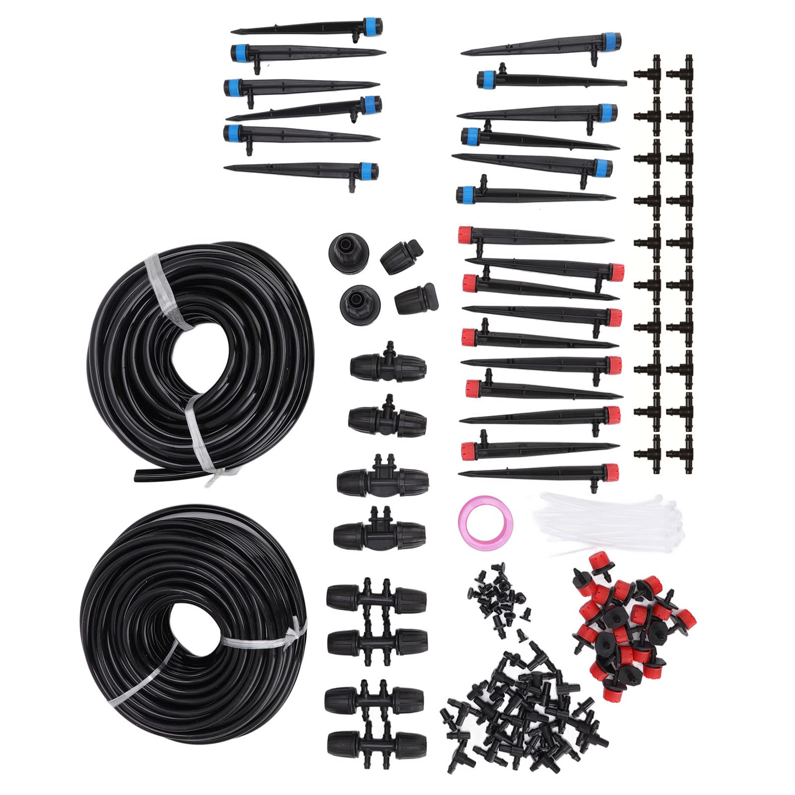 Pflanzenbewässerungs-Sprinklersystem, Tropfbewässerungsset, Zeitsparendes Mikrobewässerungsset für Gärten, Blumenbeete, Bewässerung und Kühlung