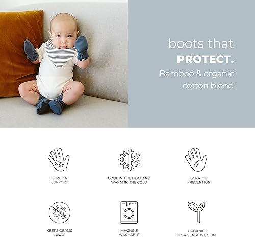 Miniatura 6 de goumikids Viscosa hecha de algodón de bambú Stay-On Botas