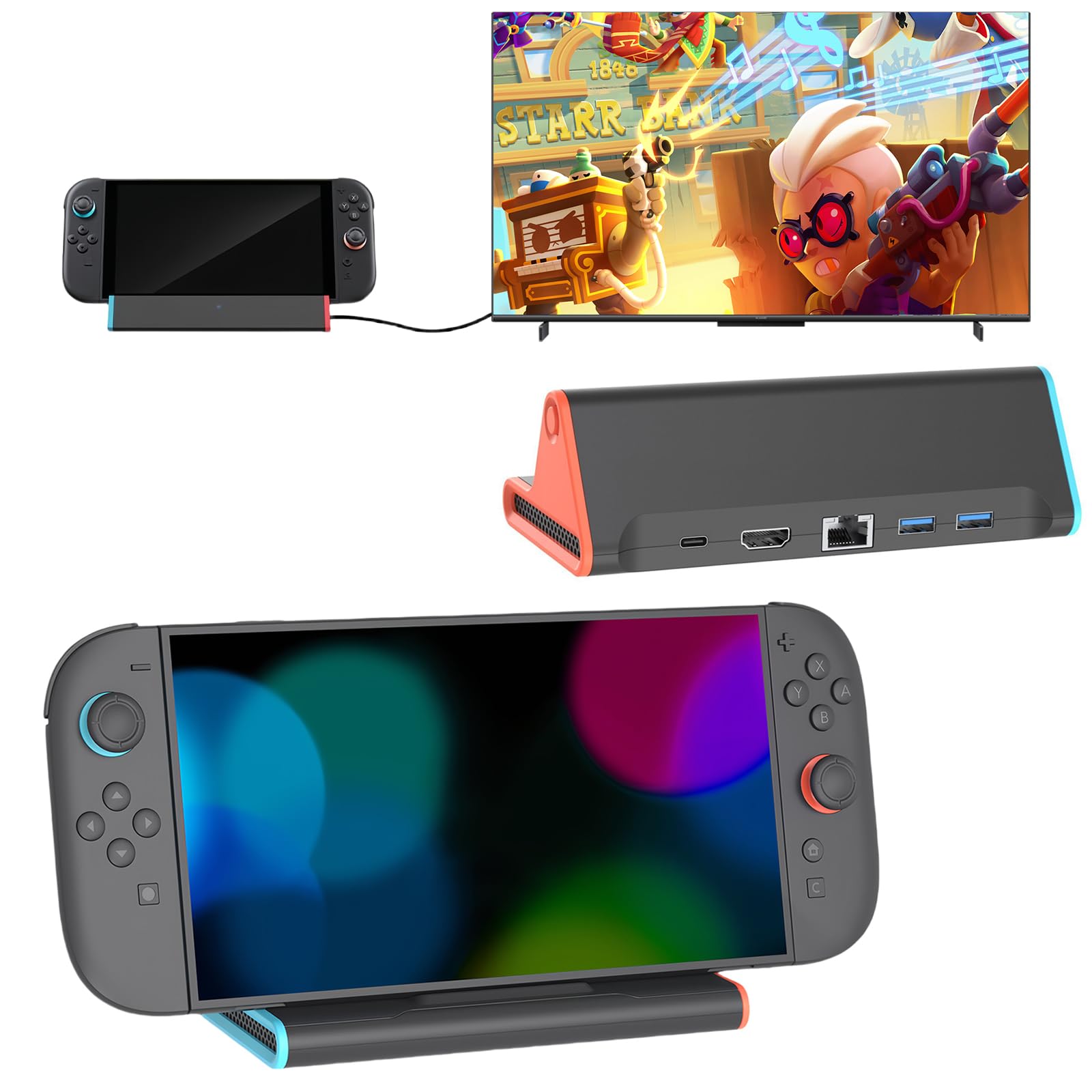 Switch 2 Dock, Station d'accueil pour Nintendo Switch 2, Station d