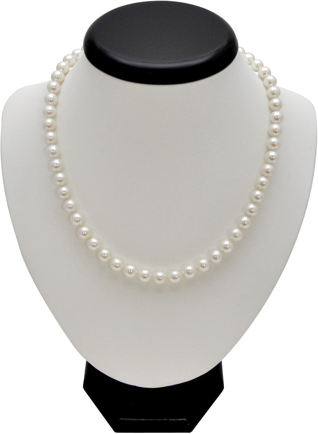 White Freshwater Cultured Pearl Necklace (7.5-8mm), 18 Inches