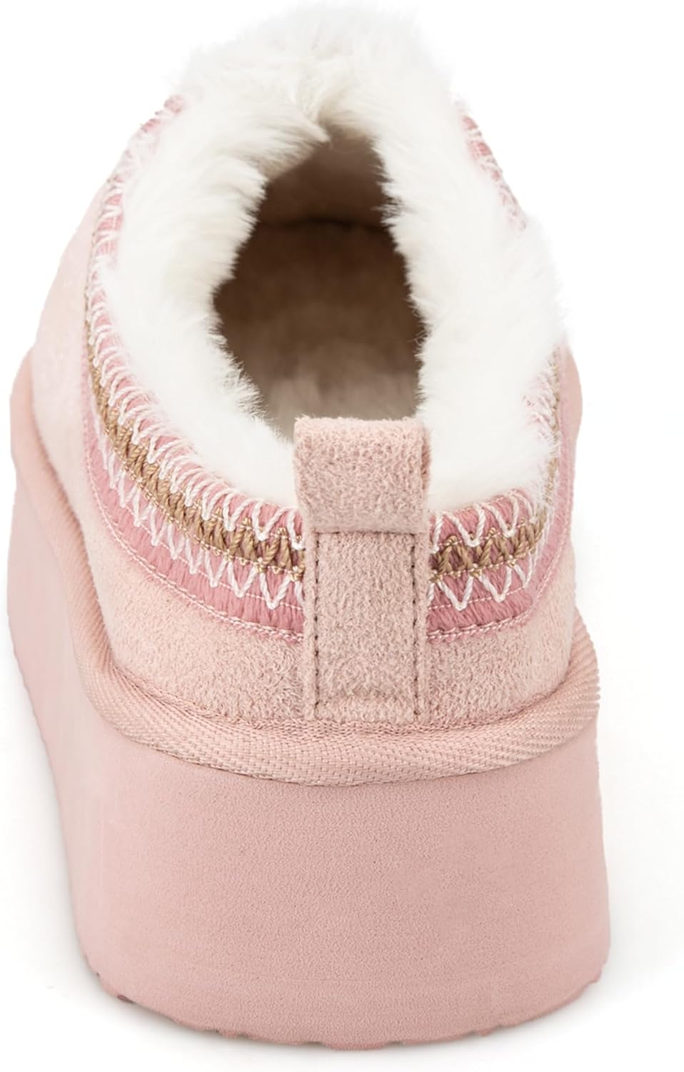 Jessica Simpson womens Microsuede Cozy Clog Platform Slipper - Indoor/Outdoor Sole, Memory Foam - Image 6