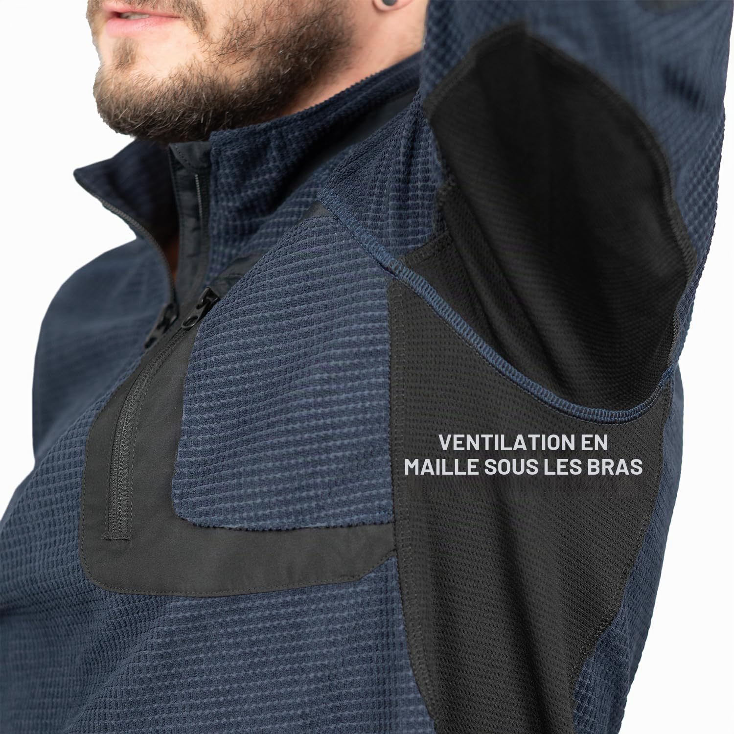 ACE Schakal Pull - Sweat Tactique outdoor avec Fermeture Autoagrippante - pour Airsoft, Paintball, Trekking & Outdoor