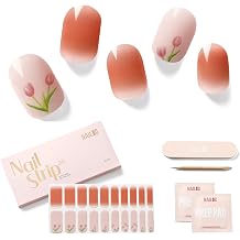 NAILOG Semi Cured Gel Nail Strips 20Pcs Nail Stickers - The Little Tulip