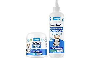 Vetnique Labs Oticbliss Ear Drops Bundle for Dogs and Cats | Chlorhexidine...