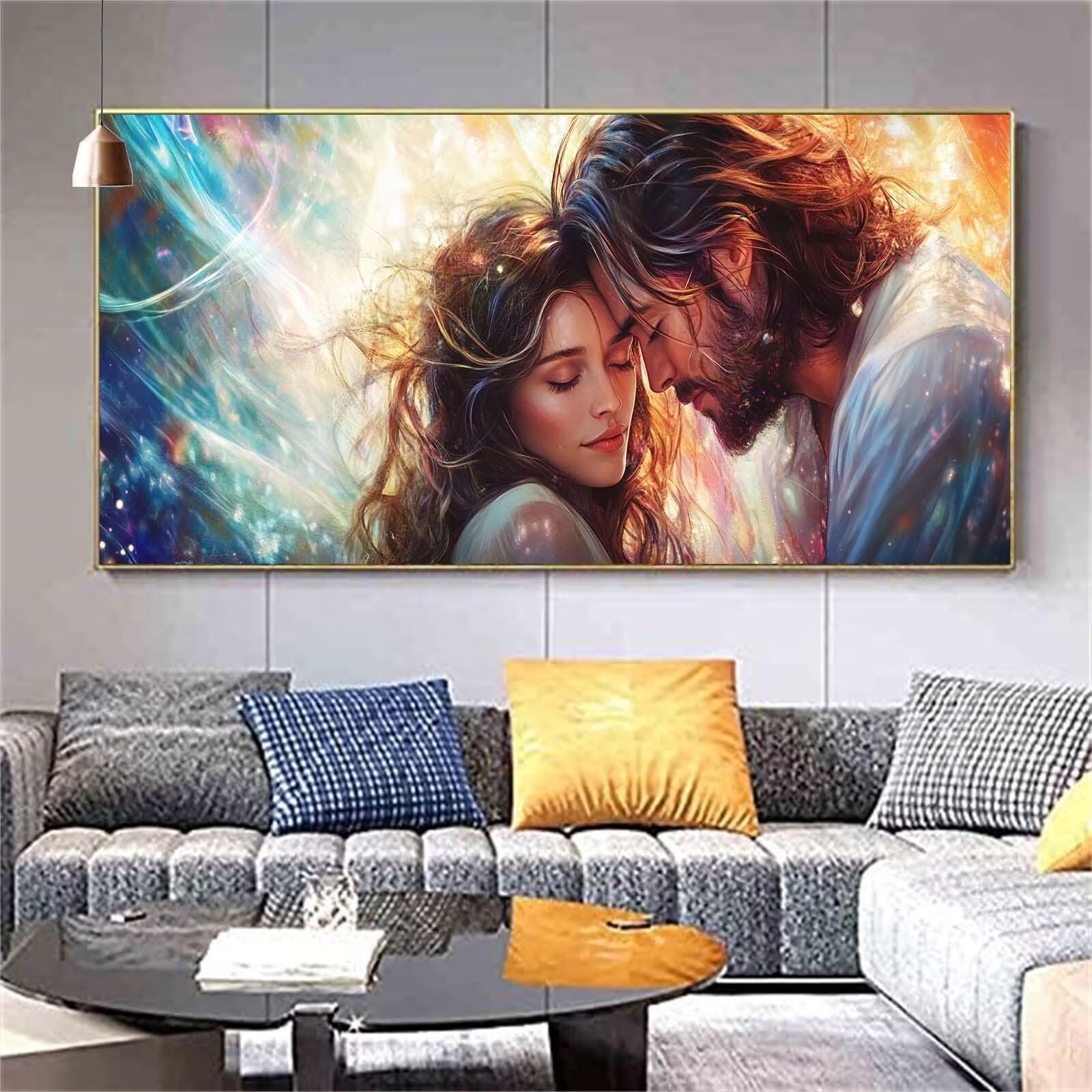 Diamond Painting Rêve Diamond Painting Adulte Couple Diamant Painting Enfant,DIY Peinture Diamant Broderie Kit Complet Diamant Art Set Tableau Perle Decoration Maison Idee Cadeau Femme 70x200cm Z485