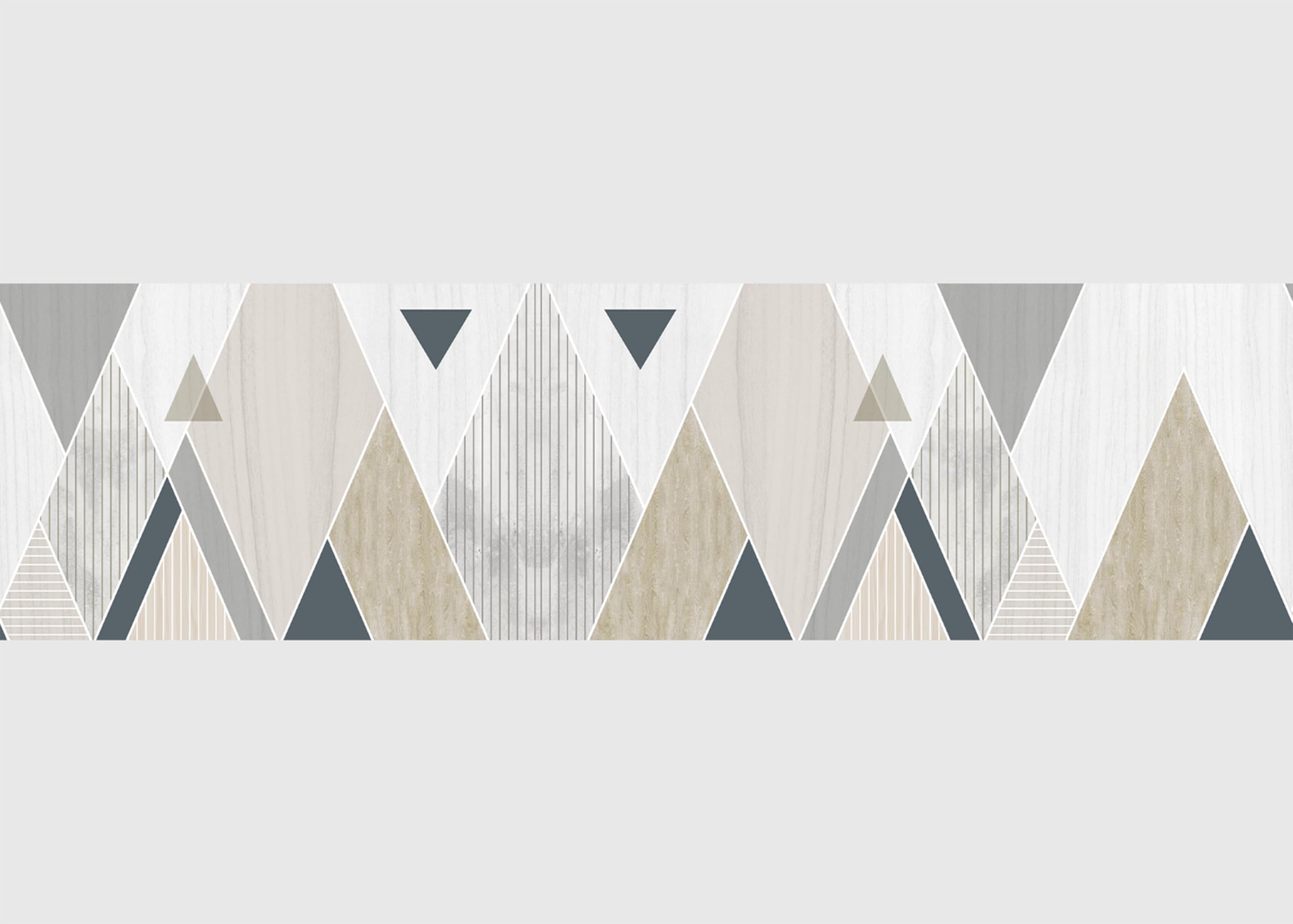AG Design AWB 8446 Self-Adhesive Border Marble and Wood, Waterproof Decoration for Walls, Furniture, Wallpaper, Wall Coverings and Doors, Film, Width 500 cm x Height 13.8 cm