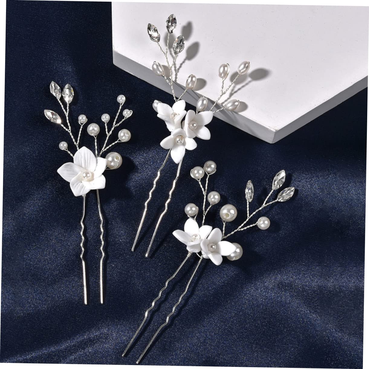 MAGICLULU 12piezas Horquillas De Novia Elegantes Perlas y Flores Para Accesorios De Boda Tocados De Dama De Honor y Peinados De Novia