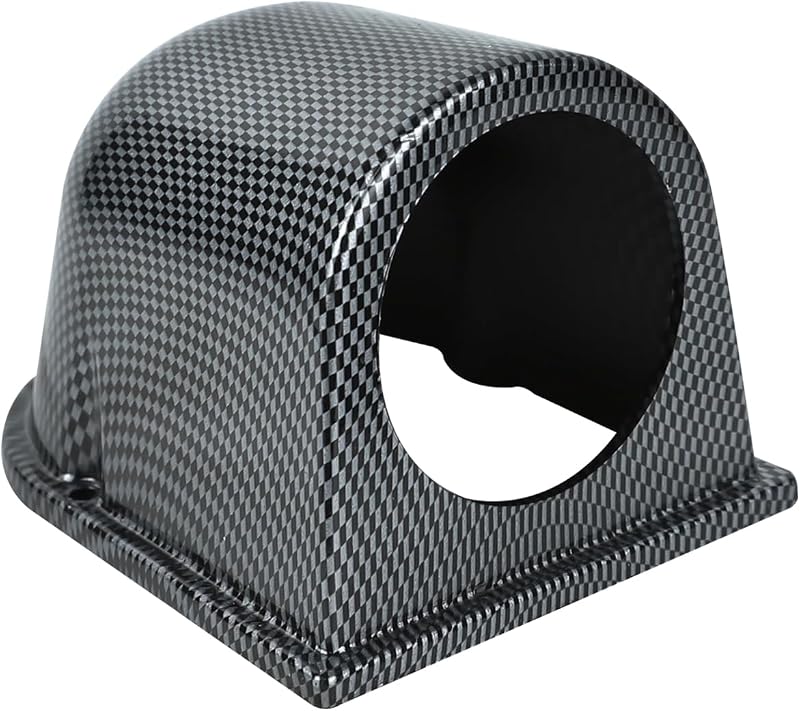 Suporte de painel para manômetro wuyaoyao 52 mm com 1 furo, acabamento em fibra de carbono – 1 unidade