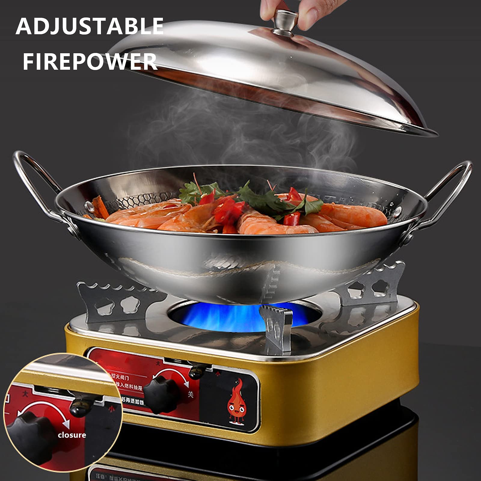 Spirituskocher für Innenraum Mit Topf Campingkocher, Tragbarer Camping Alkoholkocher Set, Mini Spiritusbrenner für Im Freien, Verwendet Part, Hot Pot Grillen Picknick,Silver