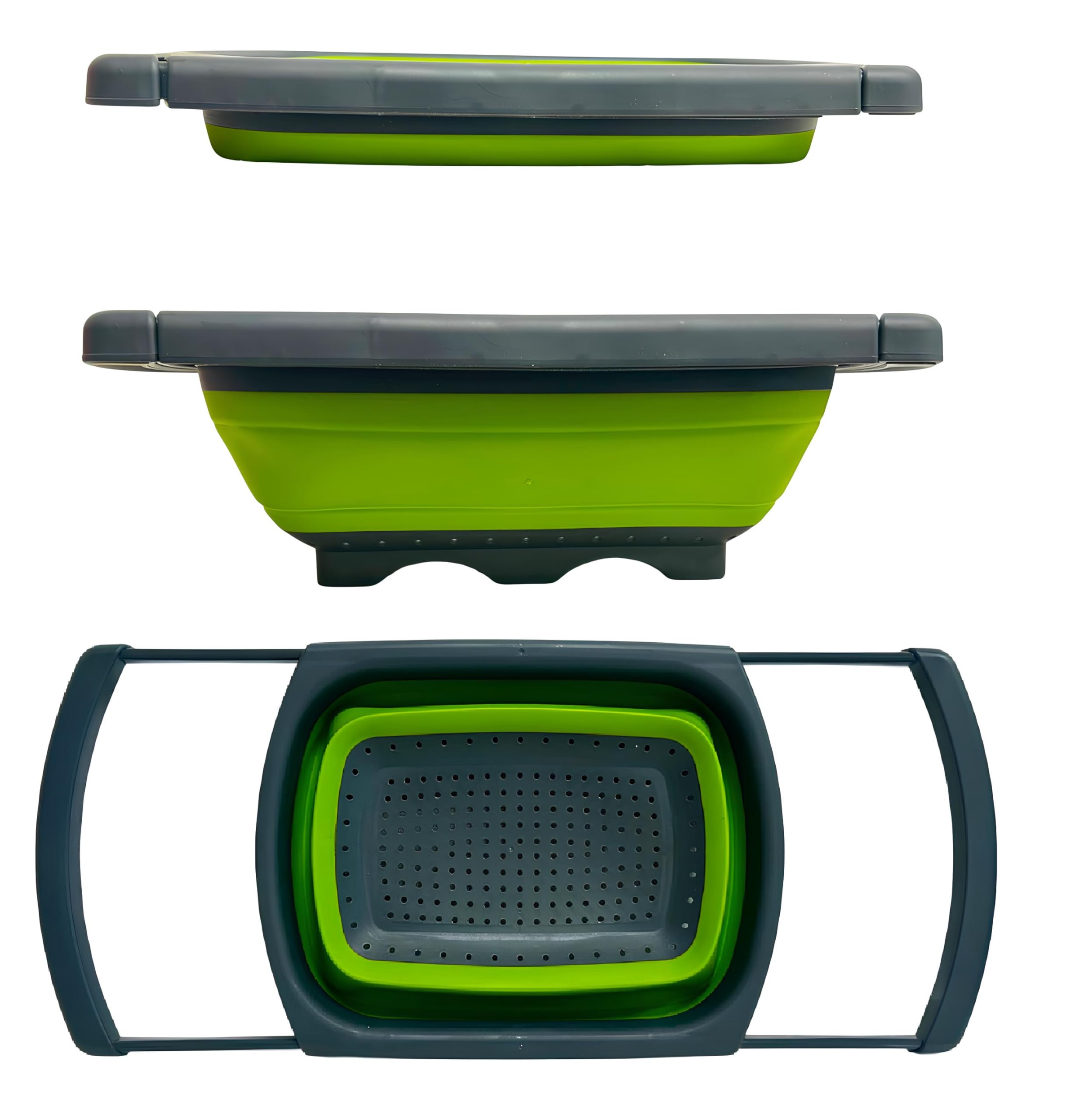 Scolapasta Pieghevole Qualità Top Lusso Filtro Cestino Cucina Manico Allungabile per Lavandino Scolapasta Silicone Pieghevole Colander Setacci Scolare Pasta Verdura Frutta Salva Spazio Colore Casuale