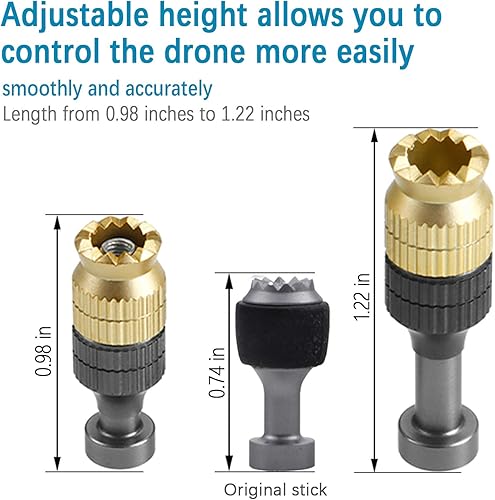 Miniatura 3 de Hanatora Joy Stick for DJI Mavic Mini,SE,Mavic 2 Pro Zoom,Mavic Air Remote Controller,Aluminum Control Joysticks Accessories