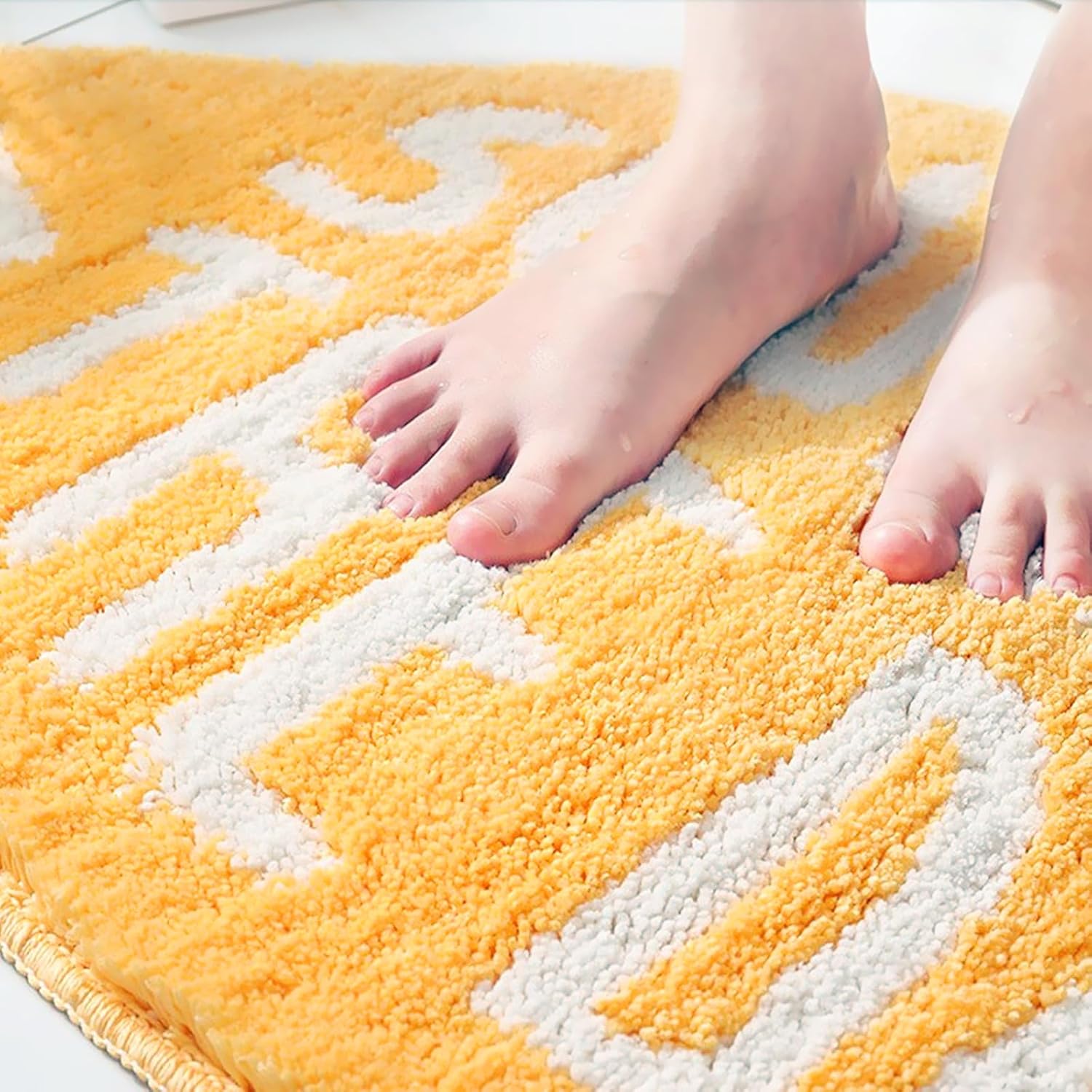 Lemon Bathroom Rug Mat Soft Absorbent Microfiber Rugs 31"×19" Non-Slip Shaggy Bath Carpet Machine Wash Dry, Bath Mats for Bathroom Floor, Tub and Shower