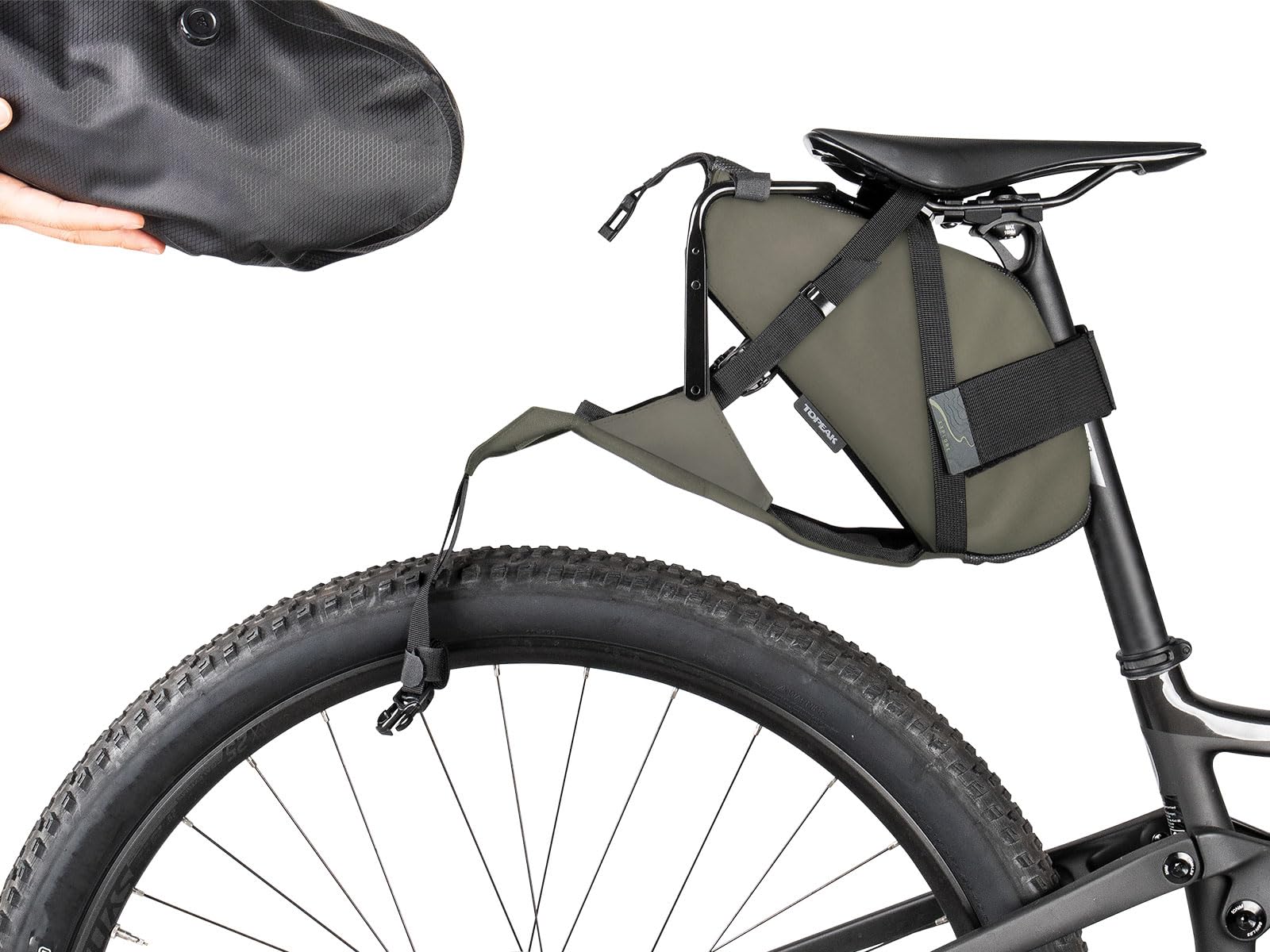 Amazon.com: Topeak BackLoader X (Green) Bike Bag - X-Large - 15L