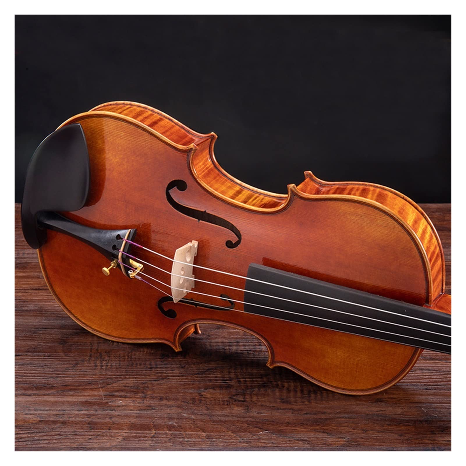 4/4,1/2 /, 3/4,1/4 Violín Hecho A Mano De Madera Maciza para Niños Práctica Práctica Práctica Estudiante violín (Color : 1/2)