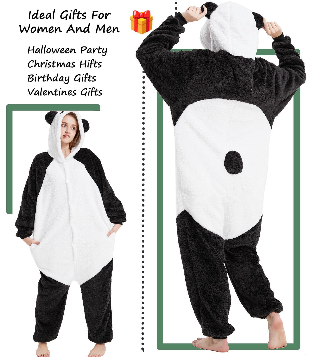 Pyjama Barboteuse Combinaison Animal Adulte Unisexe Costume Onesie Sleepwear Jumpsuit Vêtement Nuit Capuche Grenouillère Loungewear Chaud Douce Party Fête Soirée