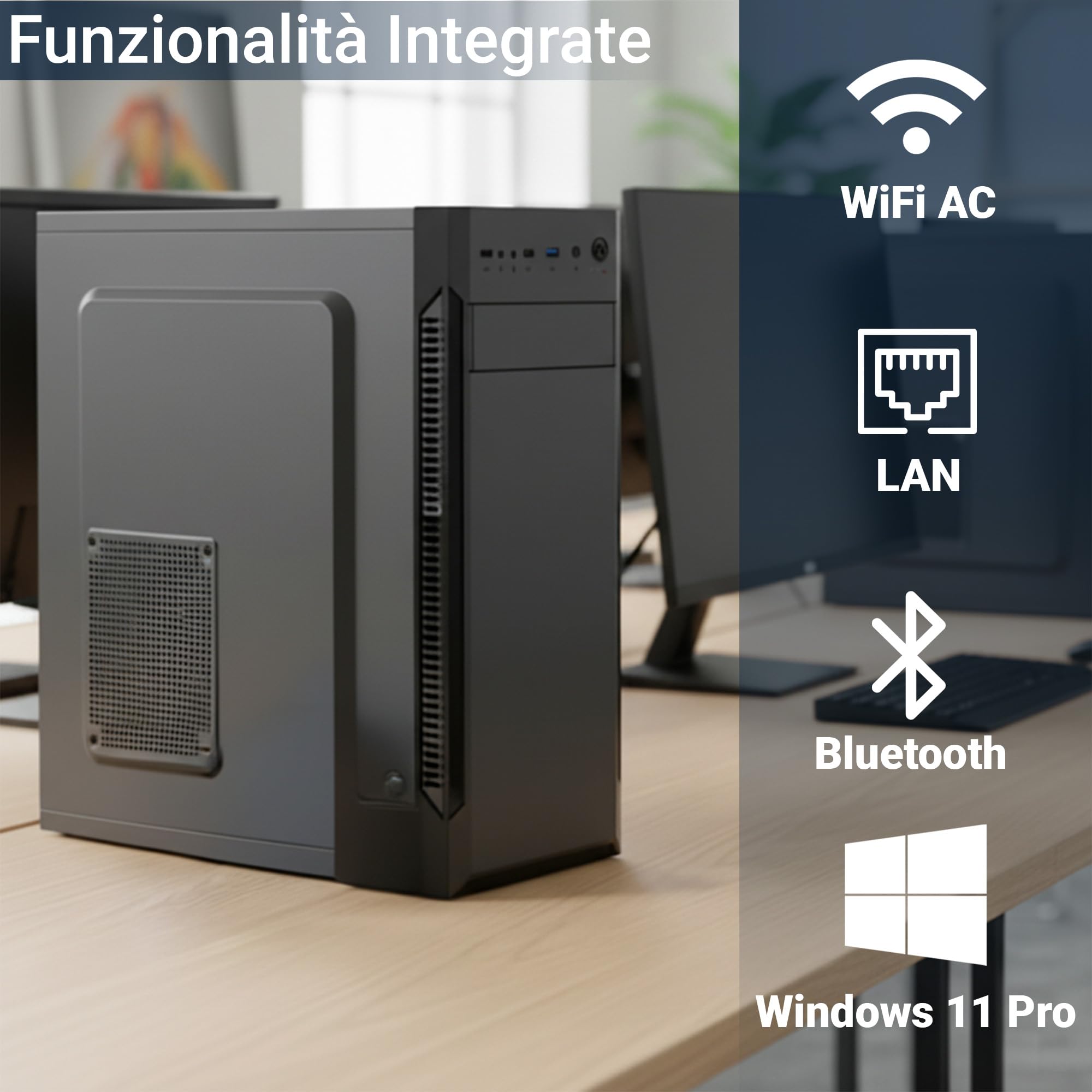 Core i7 8700／WiFi5／16G／SSD256GB／HDD500GB Complete Desktop PC - Intel Core i7-8700 Desktop Computer • RAM