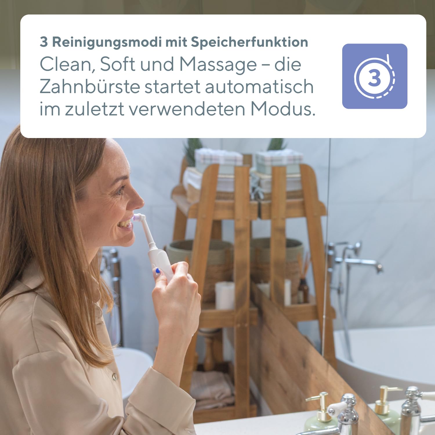 B.Well PRO-800 Rotierende Zahnbürste | 3 Modi & 35 Tage Akku | Schweizer Qualitätsstandards: 3 Modi, 2-Minuten-Timer mit 30-Sek-Intervall, Induktionsladen & 2 farbige Bürstenköpfe.