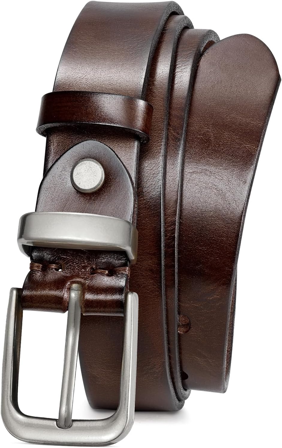 JASGOOD Women Belt Genuine leather Belt with Vintage Metal Buckle,Ladies Full Grain Leather Belt for Jeans Pants