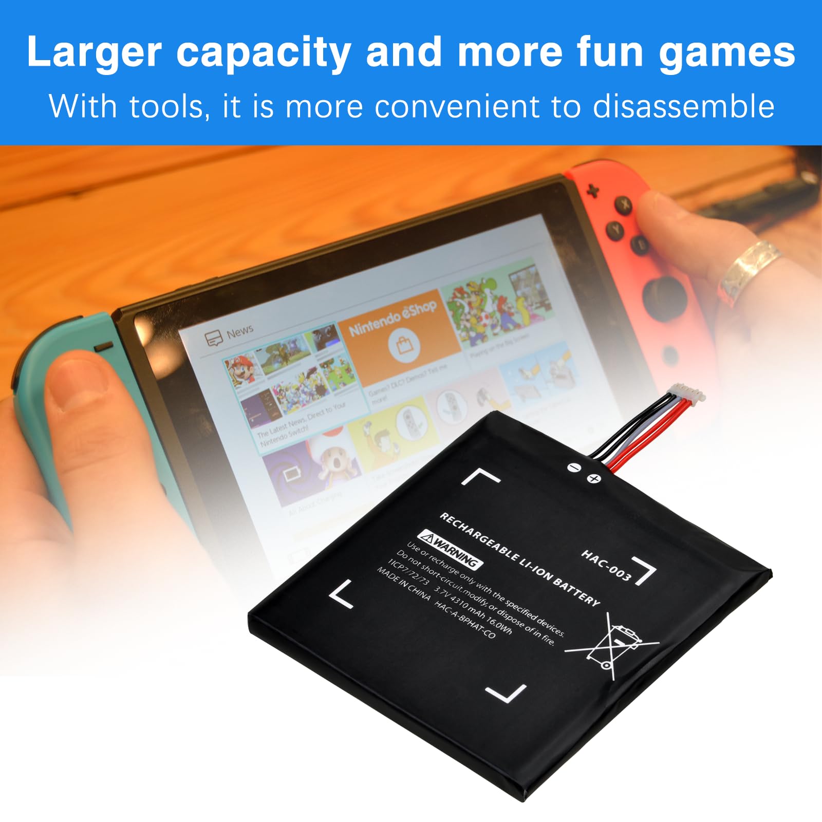 Amazon.com: Pickle Power HAC-003 Battery Replacement for Nintendo
