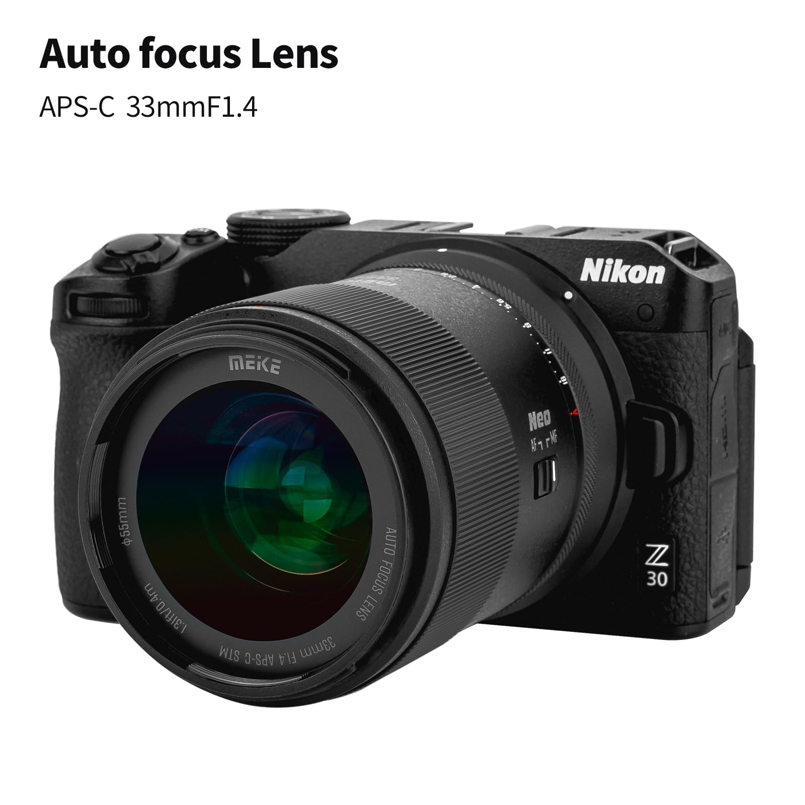 Meike 33 mm F1.4 ampia apertura APS-C telaio AF STM (motore passo-passo) autofocus fix obiettivi ritratto Z Mount telecamere mirrorless Z5 Z6 Z7 Z9 Z30 Z50 Z fc