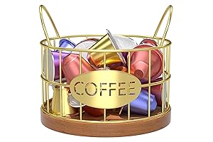 Rustic Gold K-Cup Holder for Enhancing Your Coffee Corner