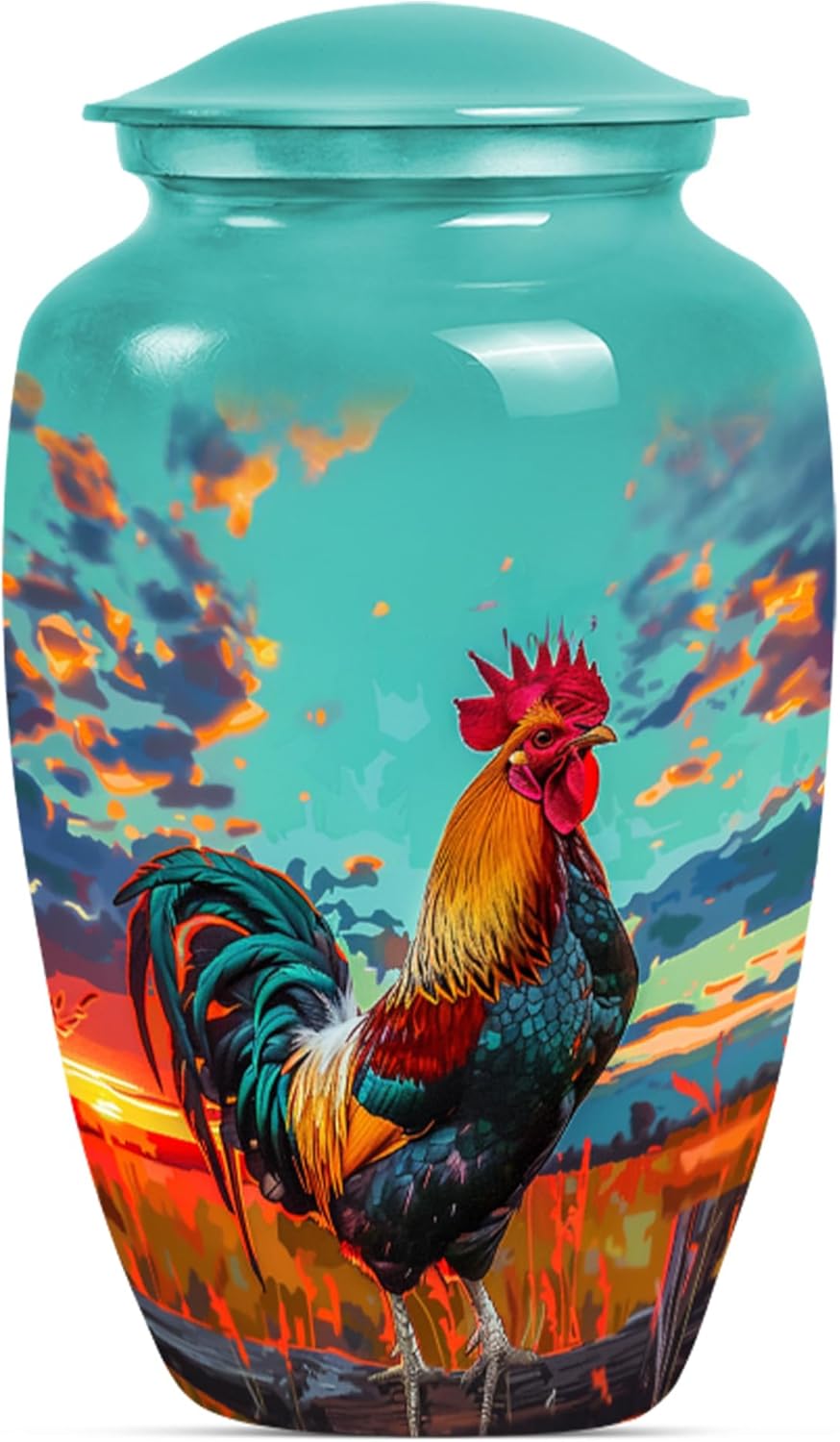 Rooster Urn - urns for Human Ashes Adult Man - Urns for Ashes Adult Female & Male - Ash Urns for Humans - Urn Keepsakes for Ashes - Adult Cremation urns (Size - 10inch)