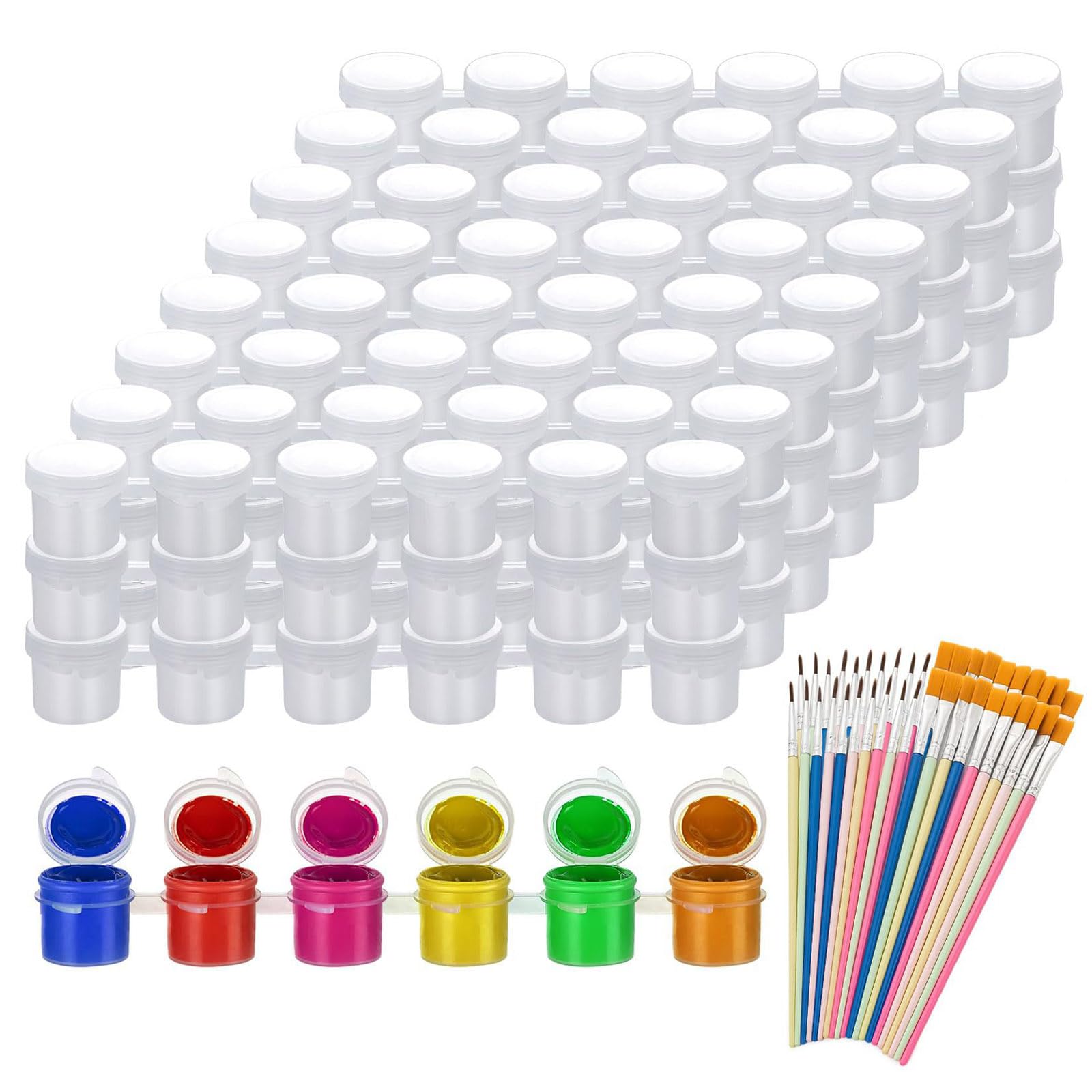 Msioytog Multicolor Of 50 Tiny Empty Paint Bottles Art Materials Set With Varied Dyes For Artists And Undertakings Tiny Empty Paint Bottles Art Materials Set With Varied Dyes